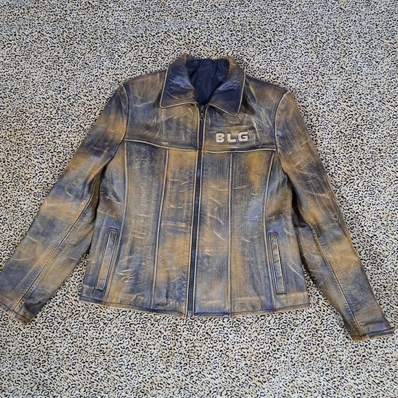 VINTAGE LEATHER JACKET (faux) - Picture 6 of 6